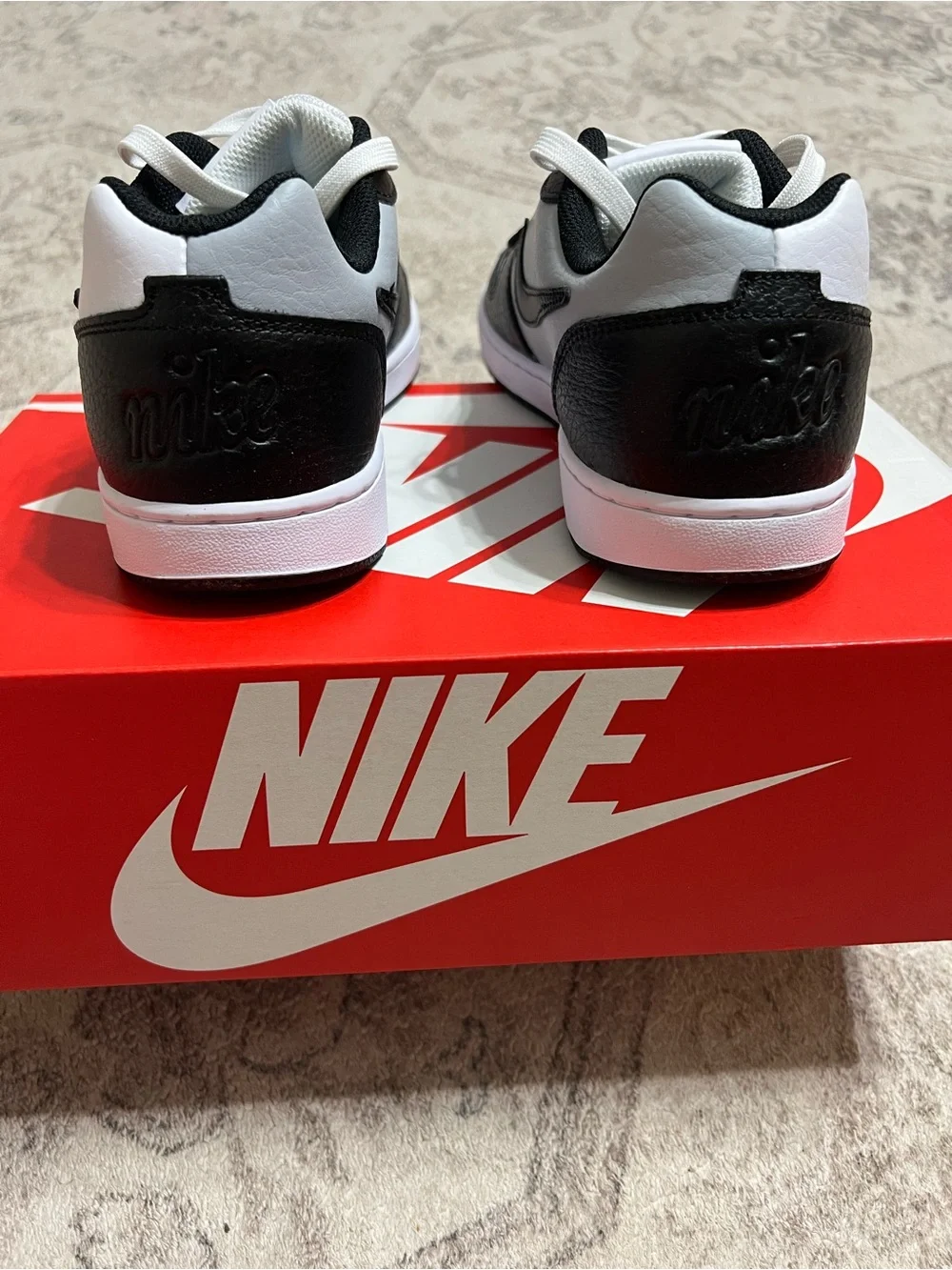 Nike Ebernon Low Premium (White/Black/Wolf Grey)